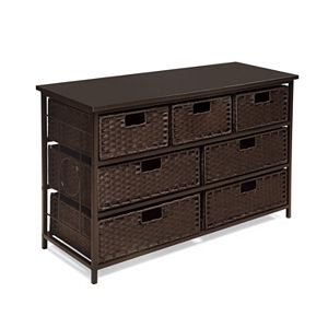 Badger Basket August Collection Wide 7-Basket Storage Unit