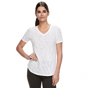 Women's Tek Gear® Easy Burnout V-Neck Yoga Tee