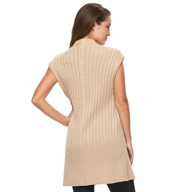 Petite Croft & Barrow® Cozy Ribbed Sweater Vest