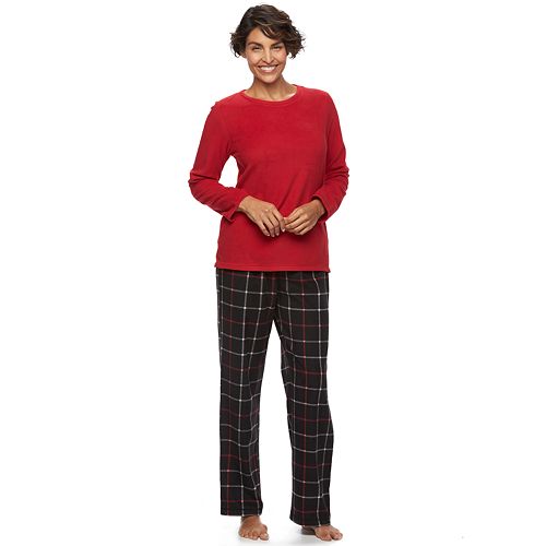 Women's Croft & Barrow® Pajamas: Microfleece Pajama Set