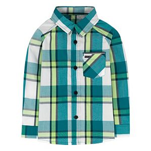 Baby Boy Hurley Plaid Raglan Top