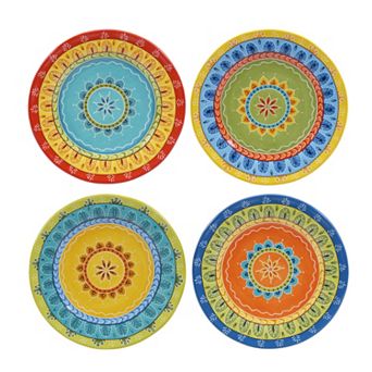 Certified International Valencia 4 pc Dessert Plate Set