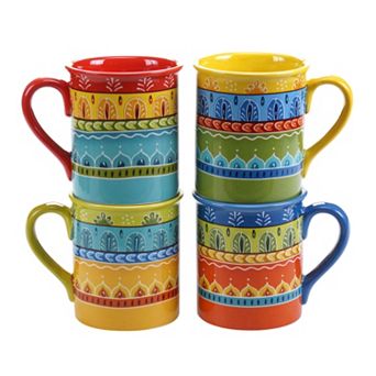 Certified International Valencia 4 pc Mug Set