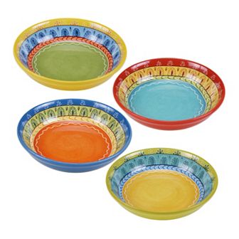 Certified International Valencia 4 pc Soup Bowl Set