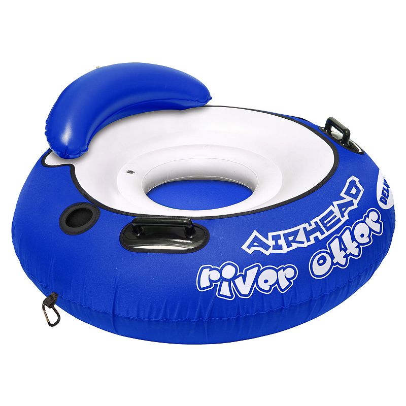 Airhead River Otter Deluxe Inflatable Blue River Tube, Multicolor