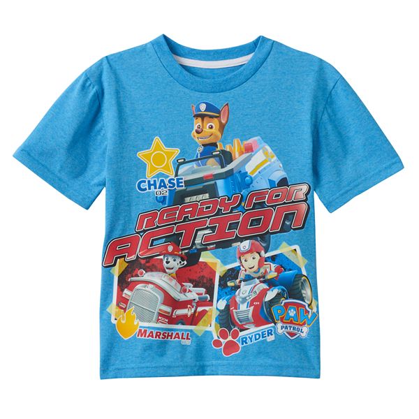 Boys Paw Patrol Chase, Marshall & Ryder "Ready for Action" Tee
