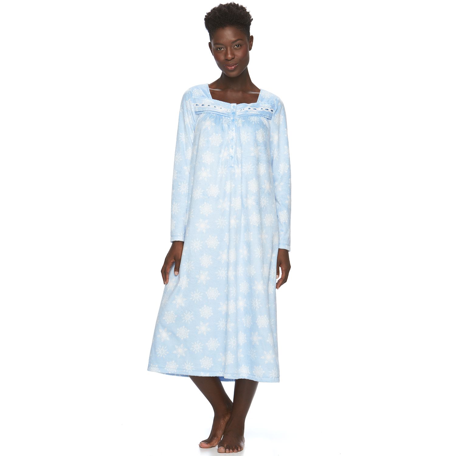 long fleece nightgown