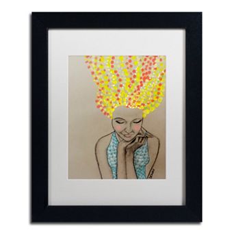 Trademark Fine Art Miss Sunshine Matted Framed Wall Art
