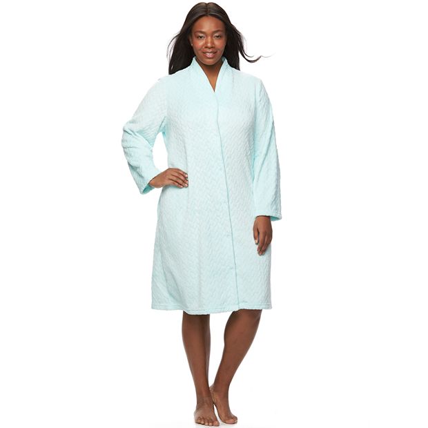 Plus Size Croft Barrow Snap Duster Robe