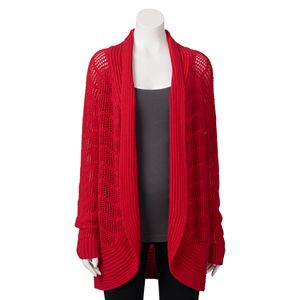 Juniors' Candie's® Open-Work Cocoon Cardigan