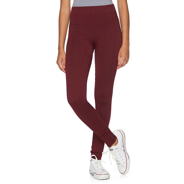 Kohls fleece hot sale leggings