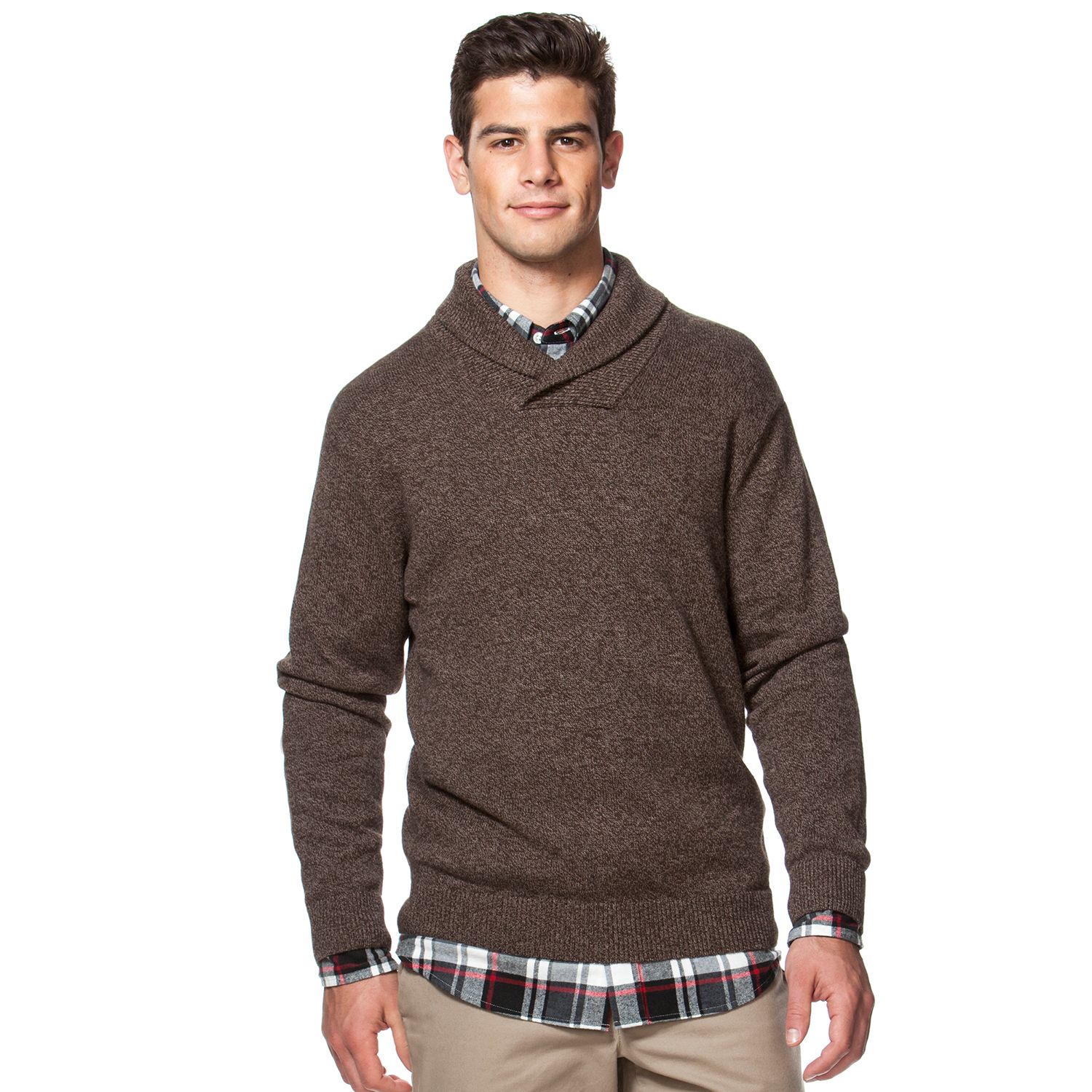 chaps shawl collar sweater