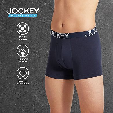 Men's Jockey 3-pack + 1 Bonus Active Stretch Boxer Briefs