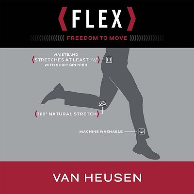 van heusen stretch flex straight fit no iron dress pants Premium Soft Lux Flex Dress Pant Sky Captain / 32 / 32 main image 0