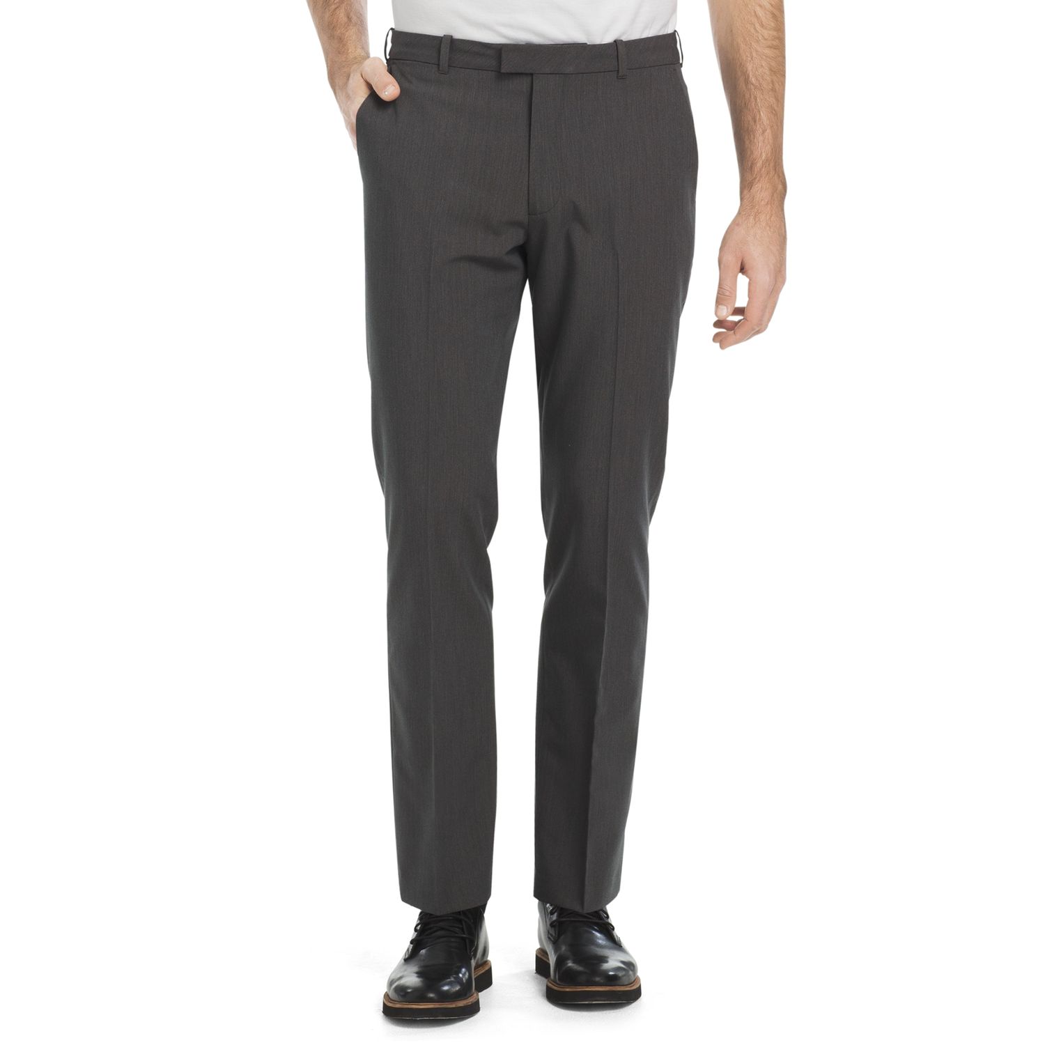 van heusen stretch flex straight fit no iron dress pants Van Heusen Van Heusen Regular Fit Ultra Wrinkle Free Stretch FLEX Solid main image 1