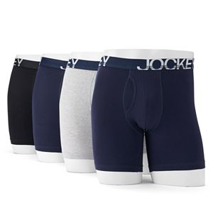 Men's Jockey 3-pack + 1 Bonus Blend Low-Rise Performance Stretch Midway Briefs