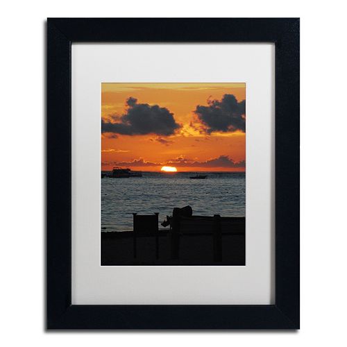 Trademark Fine Art Exhale Black Framed Wall Art