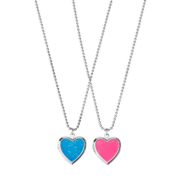 Heart Locket Necklace for Best Friends Matching Friendship