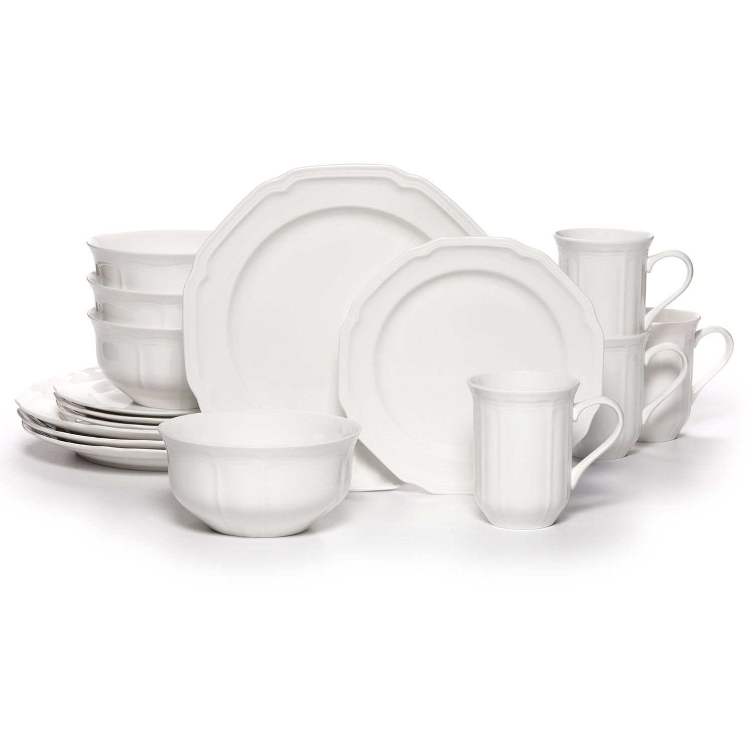 Cheers® White 40 Piece Dinnerware Set, Service for 8 – Mikasa