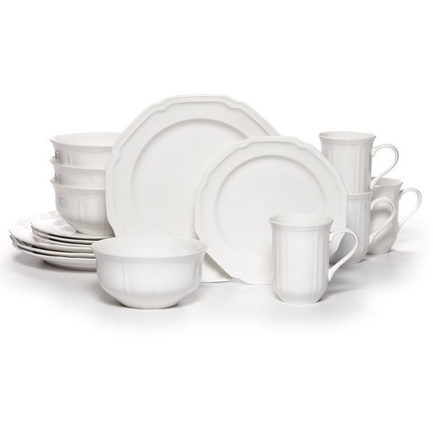 White mikasa dinnerware sale