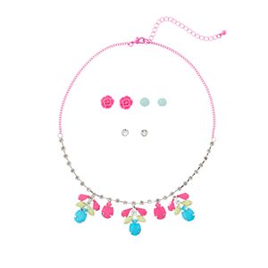 Girls 4-16 Statement Necklace & 3-pk. Earring Set