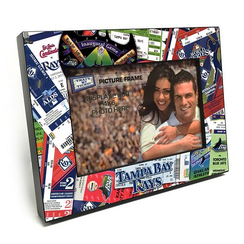 Tampa Bay Rays Ticket Collage 4″ x 6″ Wooden Frame