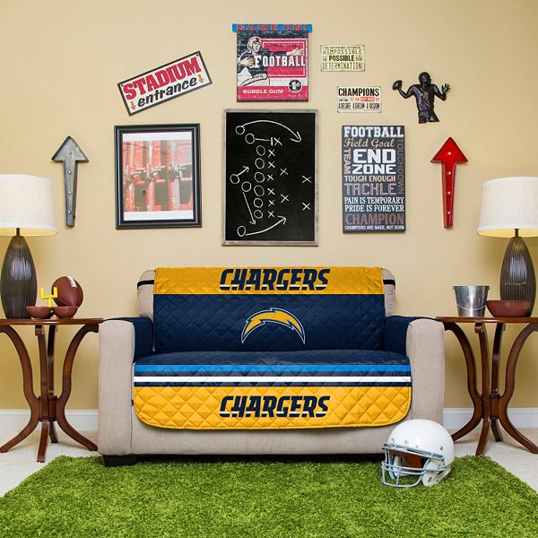 San Diego Chargers Quilted Loveseat Cover