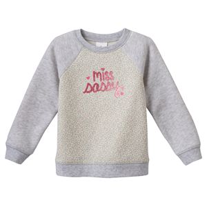 Baby Girl Jumping Beans® Glittery Fleece Sweatshirt