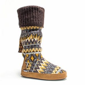 MUK LUKS Women's Winona Cuffed Boot Slippers