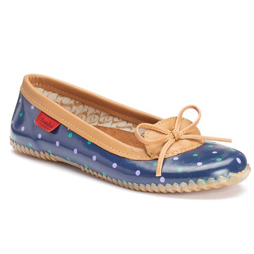 Chooka Classic Dot Skimmer Women's WaterResistant Rain Flats