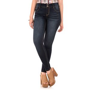 Juniors' Wallflower Luscious Curvy Push Up Skinny Jeans
