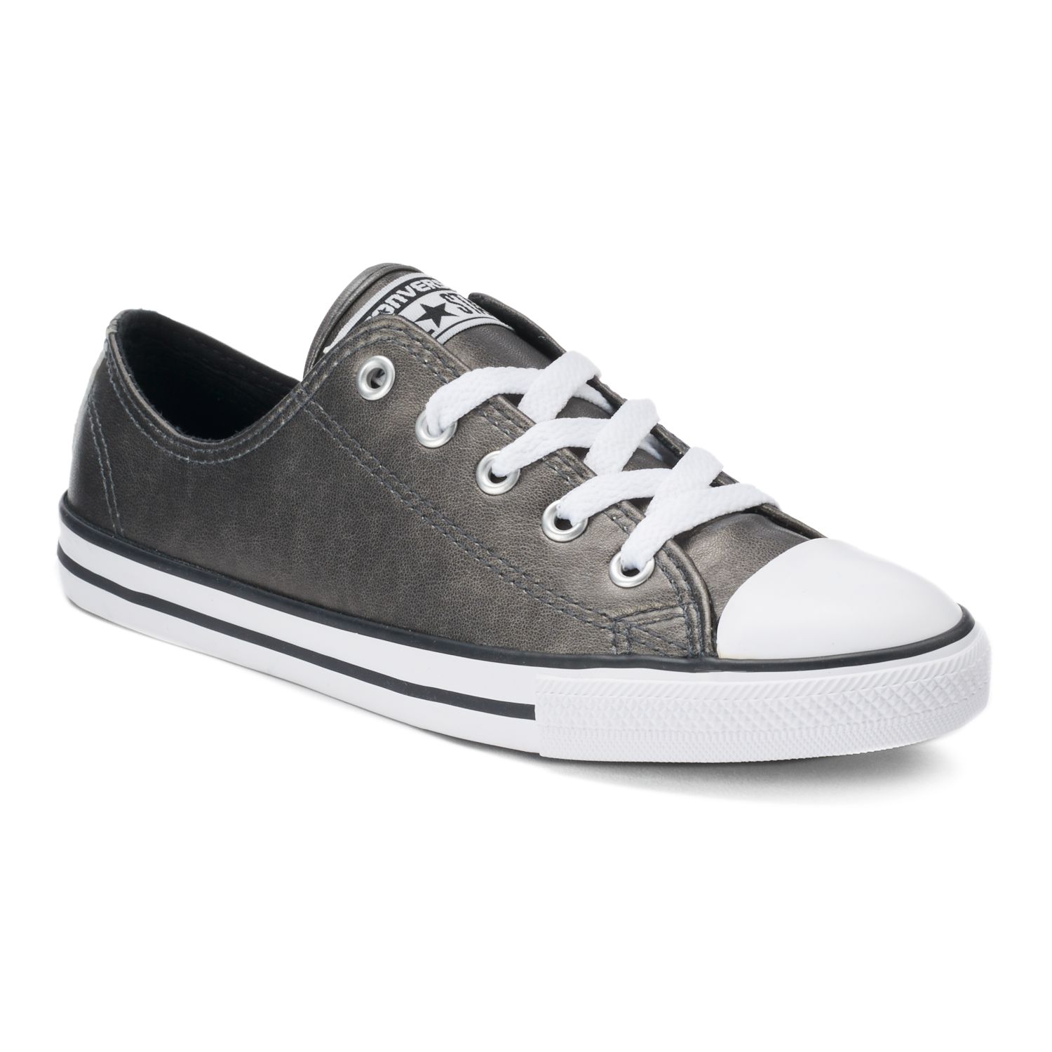 all star dainty leather white