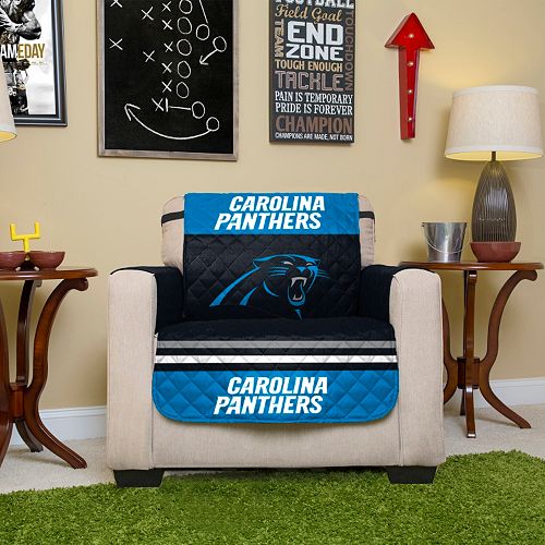 Carolina Panthers Quilted Chair Cover
