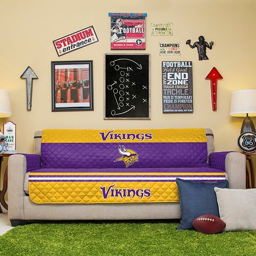 Minnesota Vikings Quilted Sofa Cover