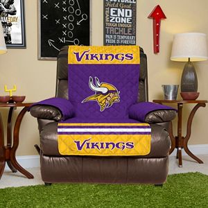 Minnesota Vikings Quilted Recliner Chair Cover