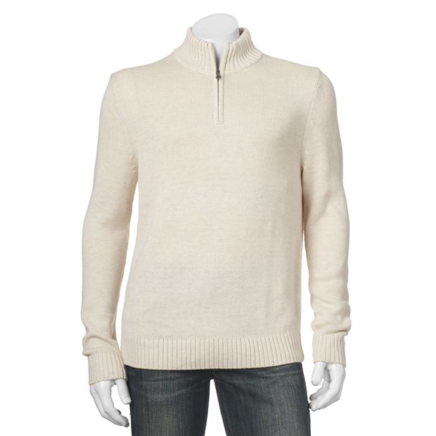 Men s Croft Barrow Classic Fit Quarter Zip Sweater