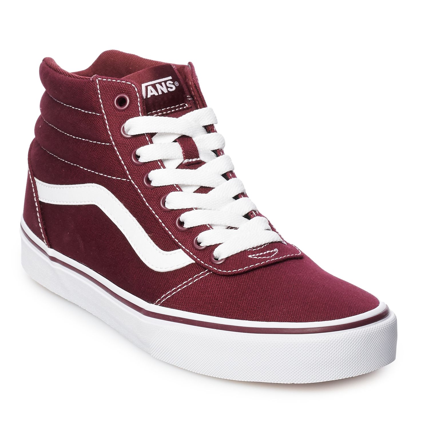 mens high top white vans