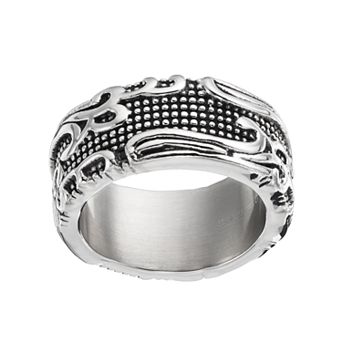 Gold LLC Men's Stainless Steel Filigree Ring