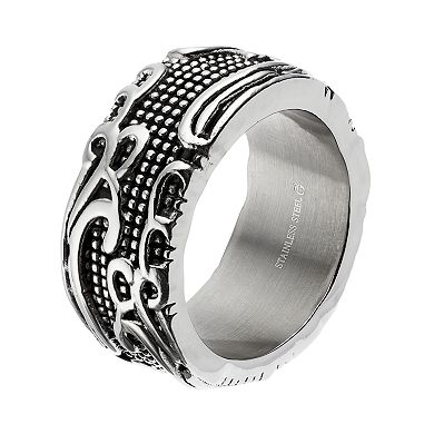 Gold LLC Men's Stainless Steel Filigree Ring