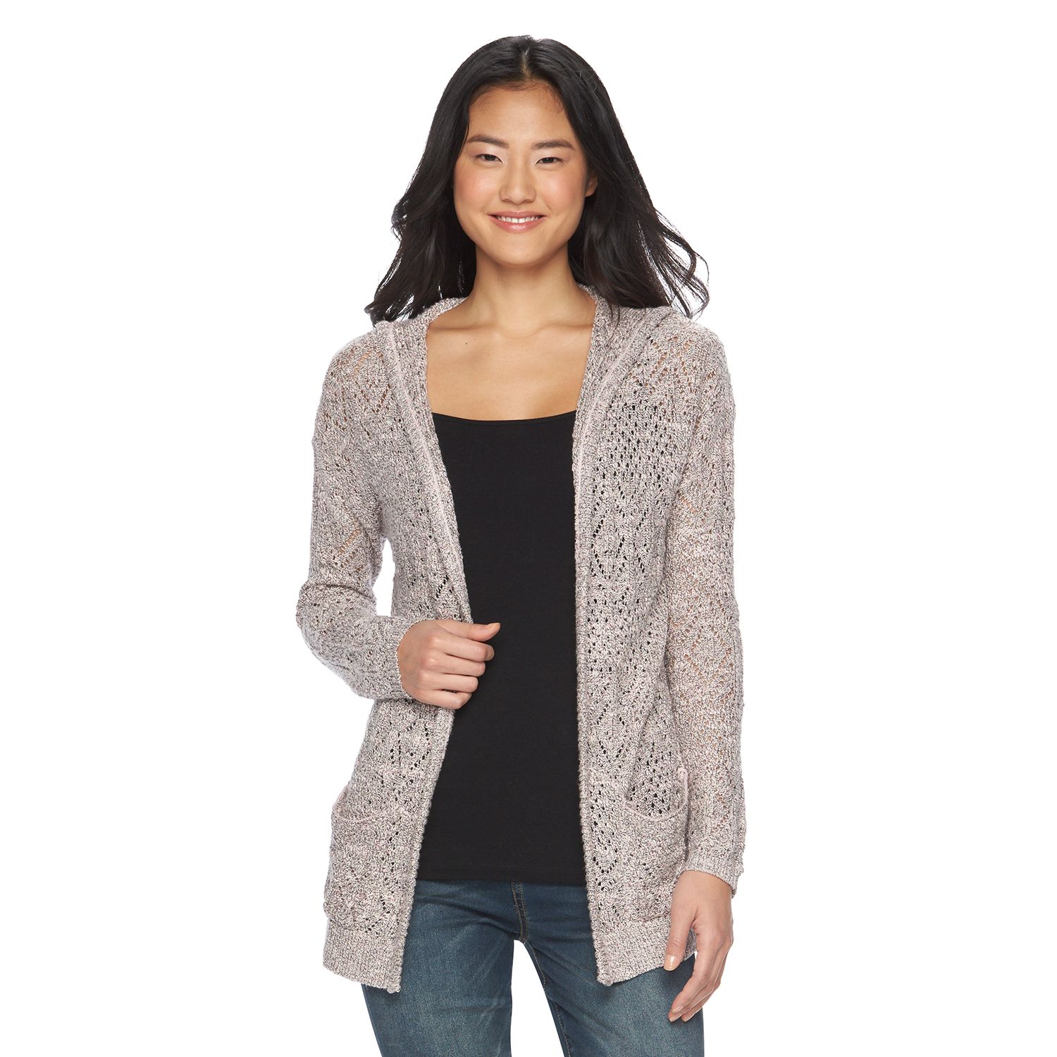 kohls hooded cardigan