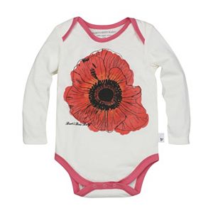Baby Girl Burt's Bees Baby Organic Bold Flower Graphic Bodysuit
