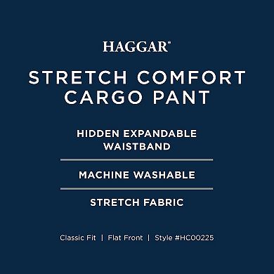 Men's Haggar® Flat-Front Stretch Comfort Cargo Pants