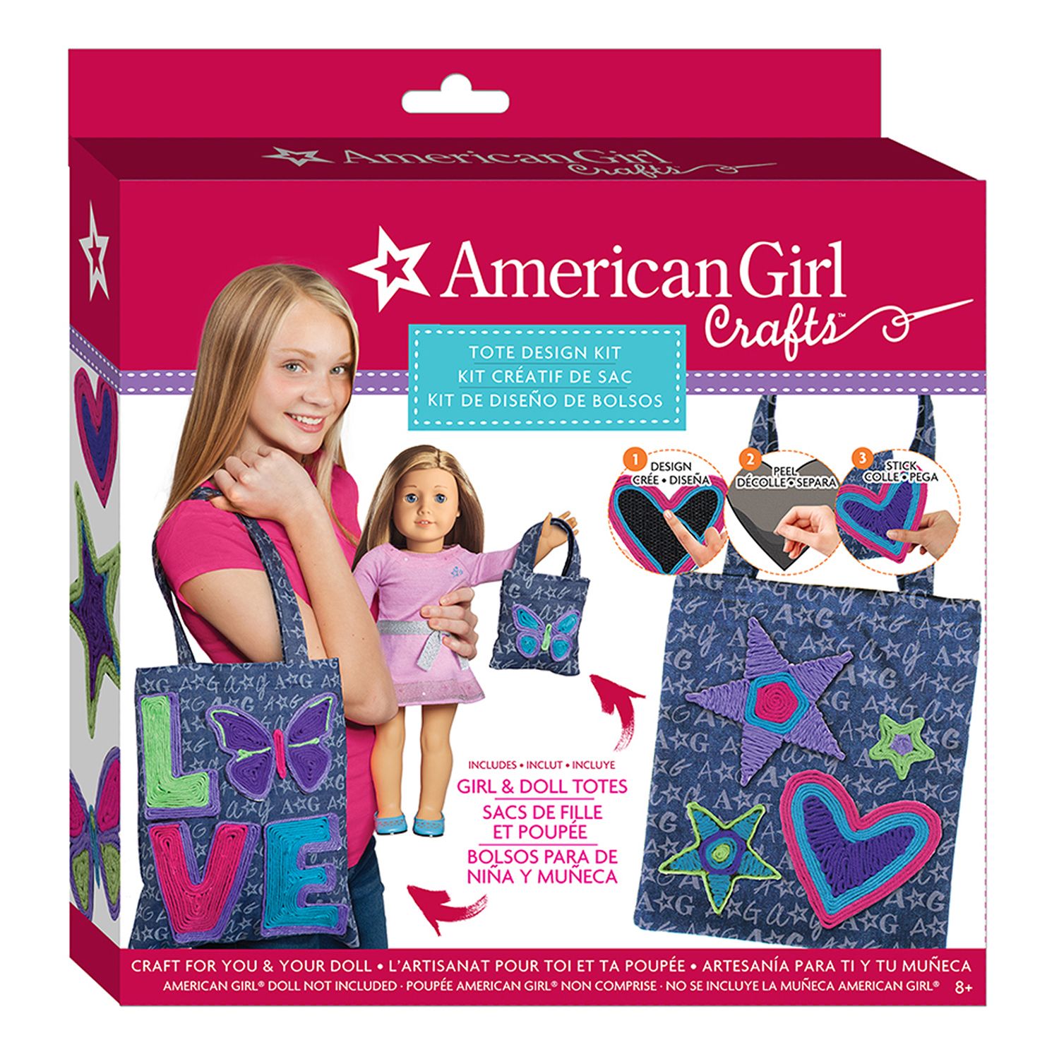 american girl sparkle doll tote