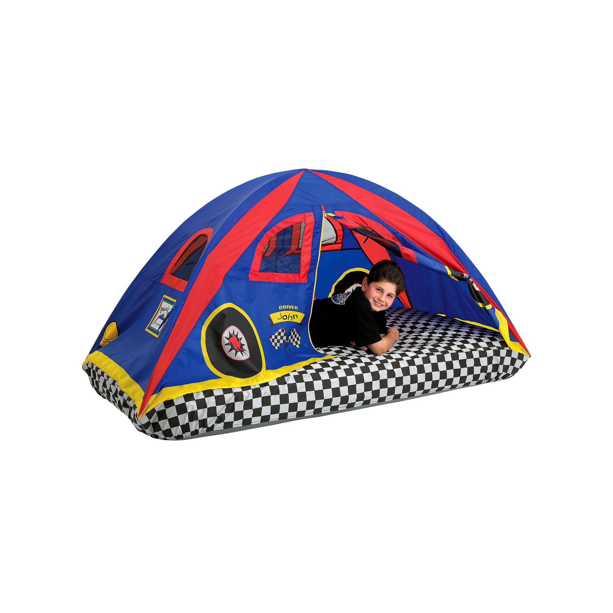 Pacific Play Tents Red Racer Bed Tent, Multicolor