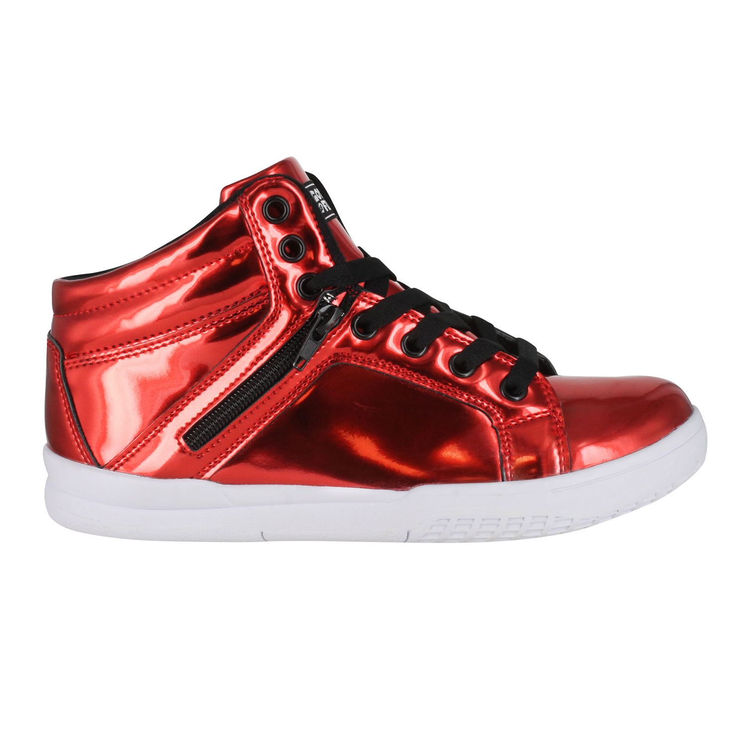 women's red high top sneakers