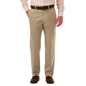 Men's Haggar Classic-Fit Textured Stretch Expandable Waistband Chino Pants