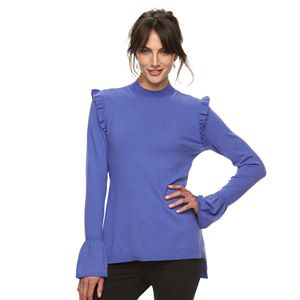 Women's ELLE™ Ruffle Tunic Sweater