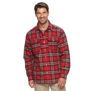 Men's Columbia Fireside Flame Classic-Fit Plaid Shirt Jacket
