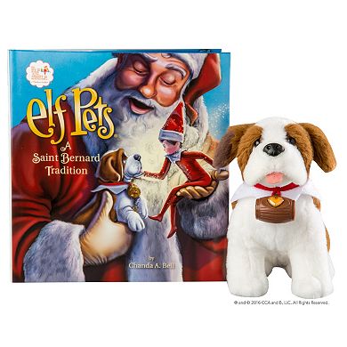 The Elf on the Shelf® Elf Pets®: A Saint Bernard Tradition Book & St. Bernard Set