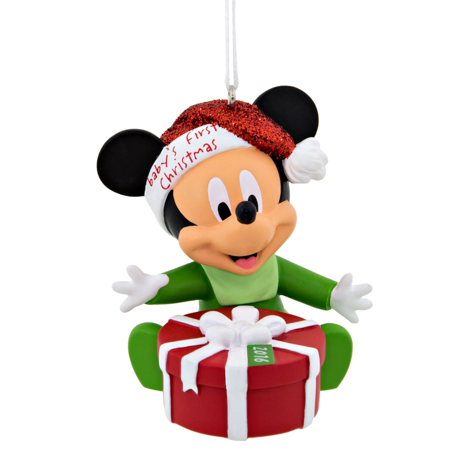 mickey mouse baby's first christmas ornament